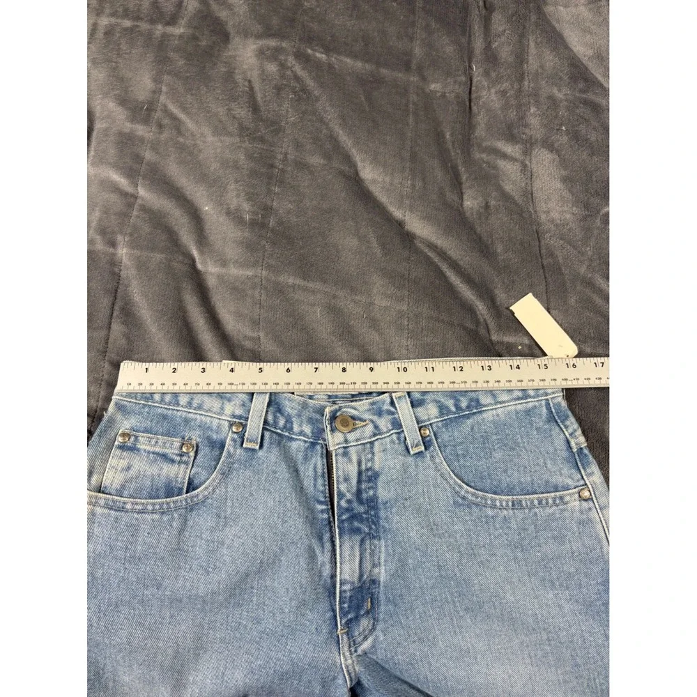 Anchor Blue Mens Light Wash Straight‎ Leg Denim Jeans 41704 Size 9/10 L 30x32